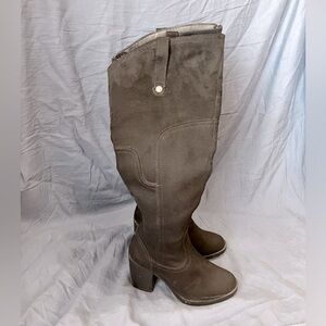 Black knee high boots